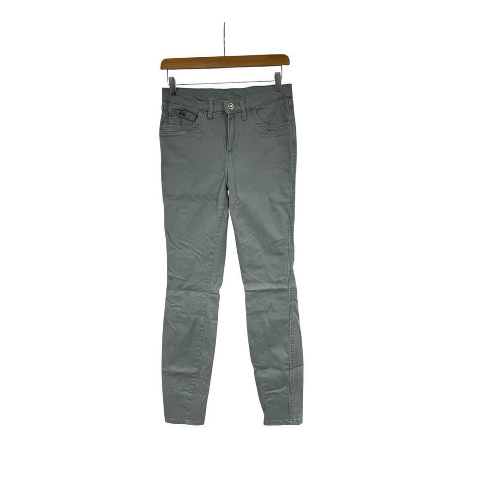 Kuhl Green Gray Grey Skinny Jeans Stretch‎ Hiking Outdoor Mid Rise Womens Size 4